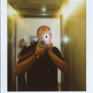Title: Selfie Mr. Blue, Name: Antonino Zambito, Fujifilm instax mini 90